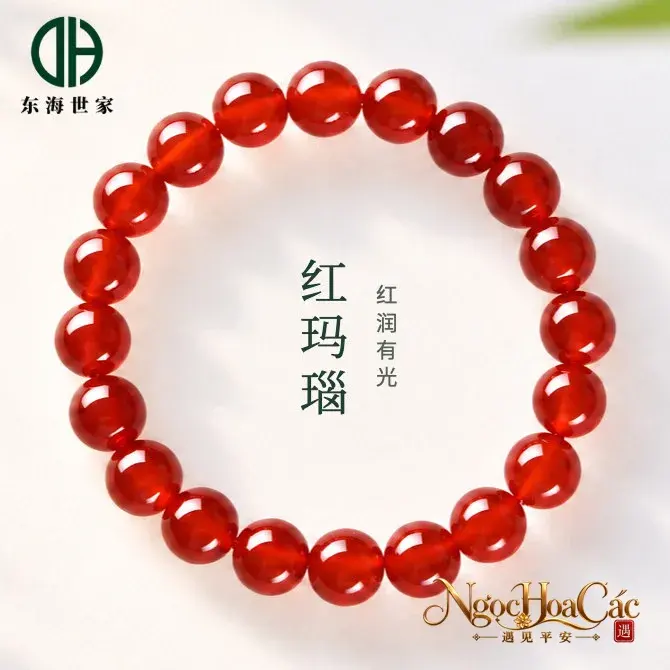 Vòng tay mã não Đông Hải nhiều màu