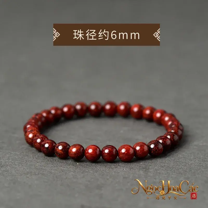 Vòng tay gỗ tử đàn lá nhỏ Ấn Độ Đông Hải - hình sản phẩm