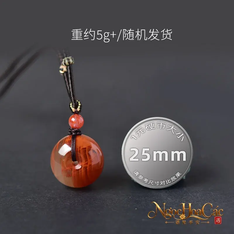 Mặt dây nam hồng khấu bình an Đông Hải - hình sản phẩm