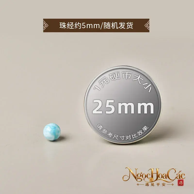 Hạt larimar (hải văn thạch) rời Đông Hải - hình sản phẩm